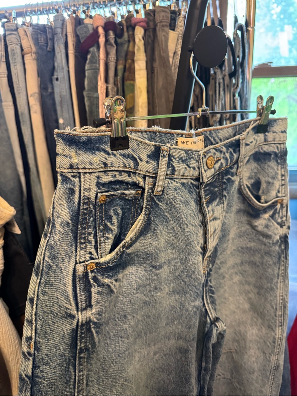 NWOT Free People We The Free Good Luck Mid-Rise Barrel Jeans light beam - 25S IR - Picture 14 of 17